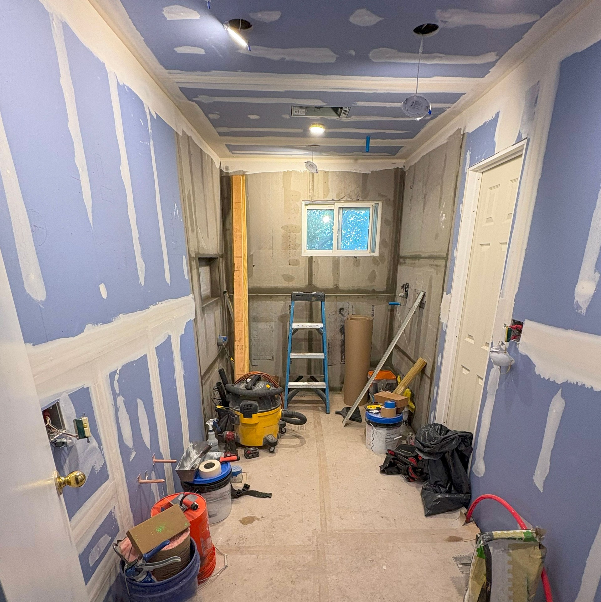 Renovation Progress in a Residential Space With Construction Materials